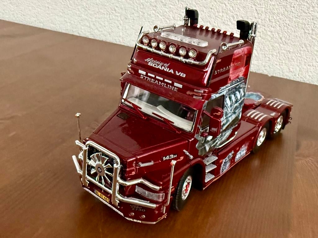 Tekno Scania 143T V8 - Streamline - The History of Scania, Ophalen of Verzenden, Zo goed als nieuw, Bus of Vrachtwagen, Tekno