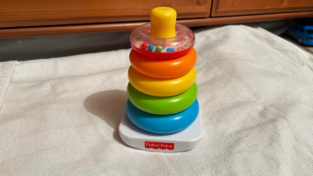 Fisher Price stapeltoren met ringen, Ophalen of Verzenden, Gebruikt, Speelset