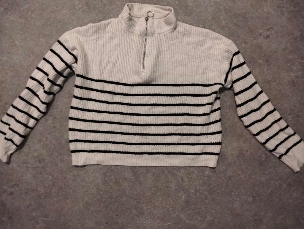 Trui Shein met strepen, Wit, Maat 42/44 (L), Ophalen of Verzenden, Gedragen