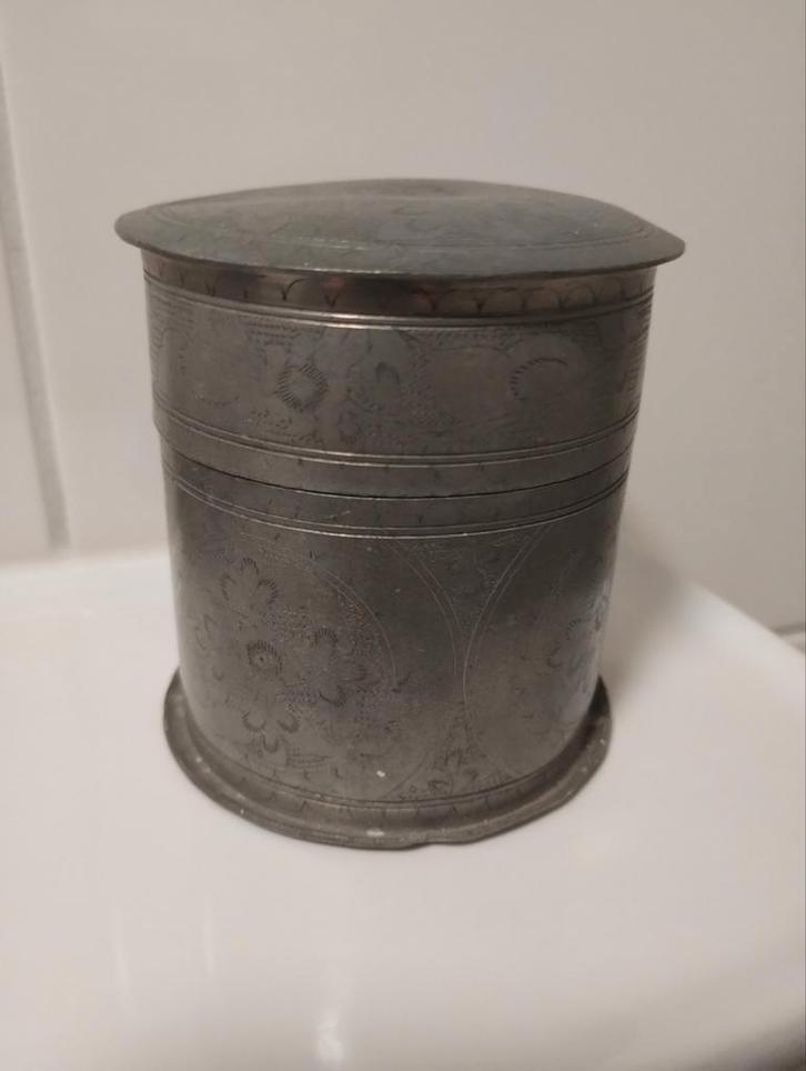 Oude Blanka TFK  tinnen theebus, Antiek en Kunst, Antiek | Tin, Ophalen of Verzenden