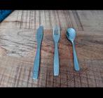 kinderbestek, zilverkleurig bestek, mes, vork en lepel, Ophalen of Verzenden, Rvs of Chroom