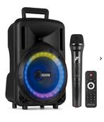 Fenton FT08LED MK2 party speaker met Bluetooth - Karaoke spe, Ophalen, Nieuw, Complete set