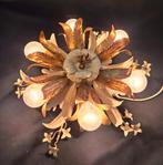 Vintage Hollywood Regency "Banci Firenze" Plafondlamp, Ophalen of Verzenden, Glas, Minder dan 50 cm