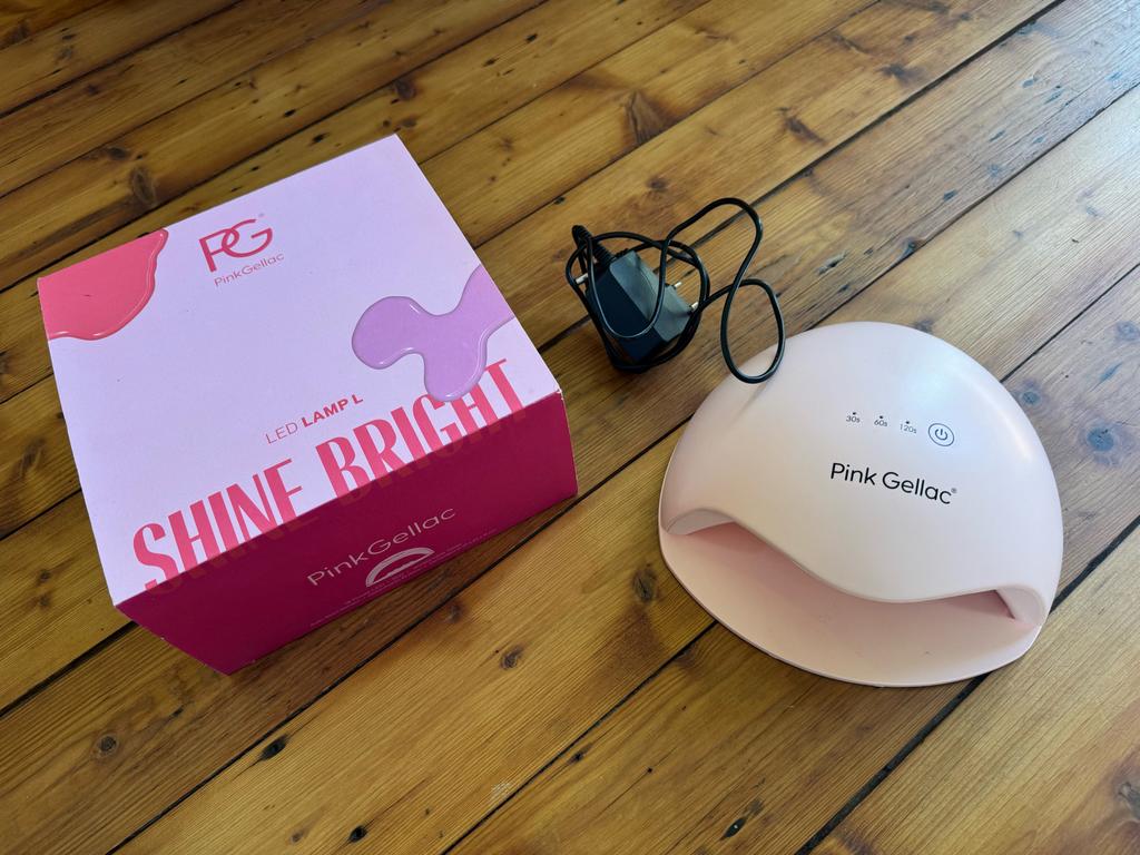 Pink Gellac hele set incl. lamp L, Sieraden, Tassen en Uiterlijk, Uiterlijk | Cosmetica en Make-up, Gebruikt, Overige kleuren