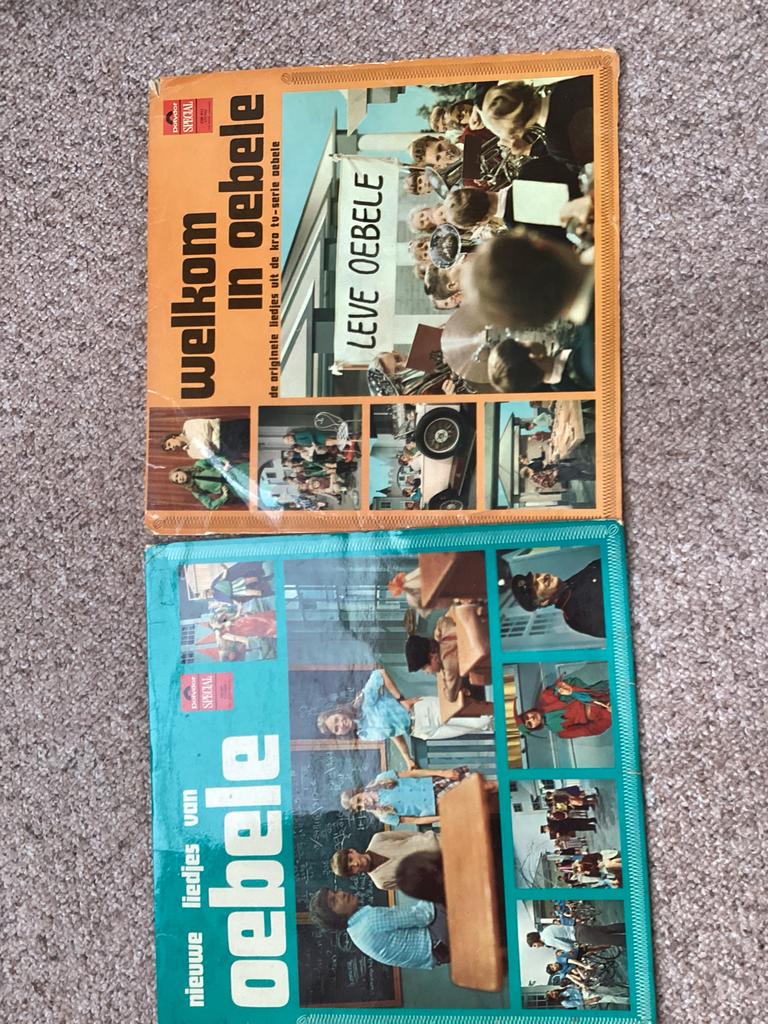 2 LP's van Oebele: Welkom in Oebele & Nieuwe Liedjes van Oeb, Ophalen, 1970 - 1979, Gebruikt, 12 inch