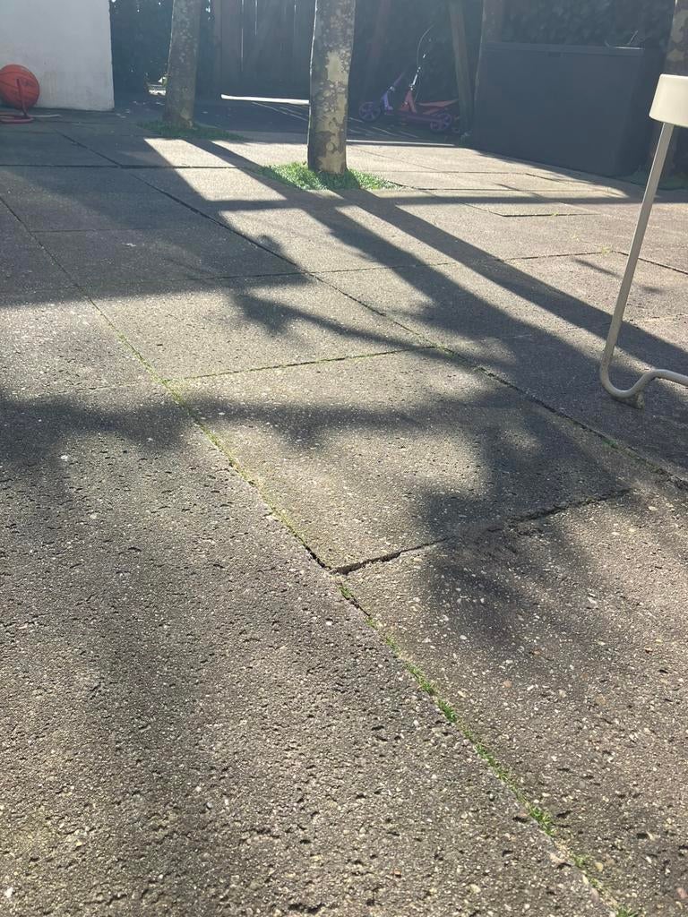 Betontegels - tuintegels - gratis, Tuin en Terras, Tegels en Klinkers, Ophalen, Gebruikt, 10 m² of meer, Beton