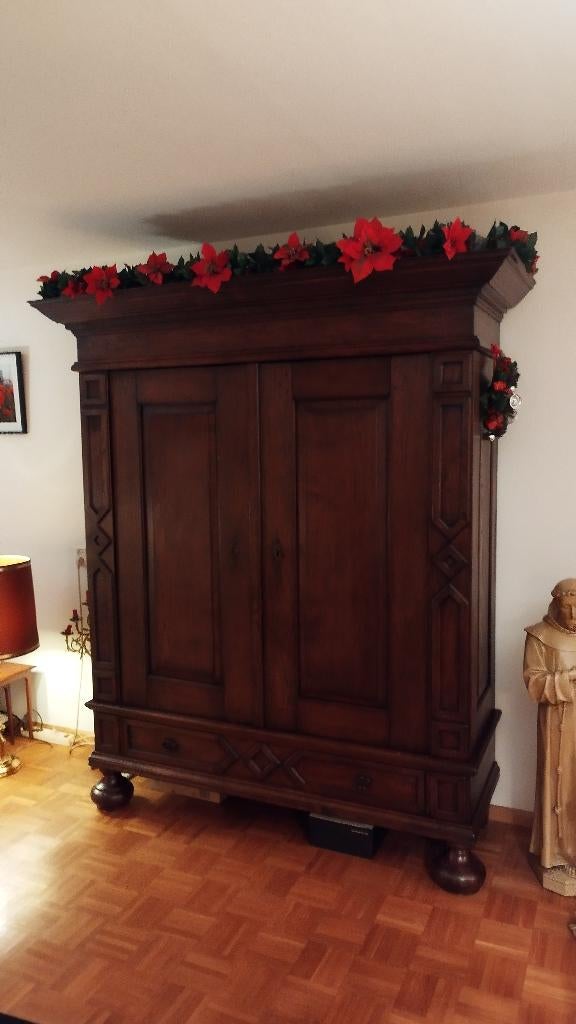 Antieke eiken ladekast met laden en planken (ca. 1800–1850), Ophalen