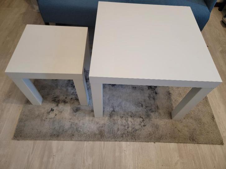 GRATIS IKEA LACK Tafeltje, wit, 55x55 cm ,35x35 cm, Huis en Inrichting, Tafels | Bijzettafels, Zo goed als nieuw, Vierkant, 45 tot 60 cm