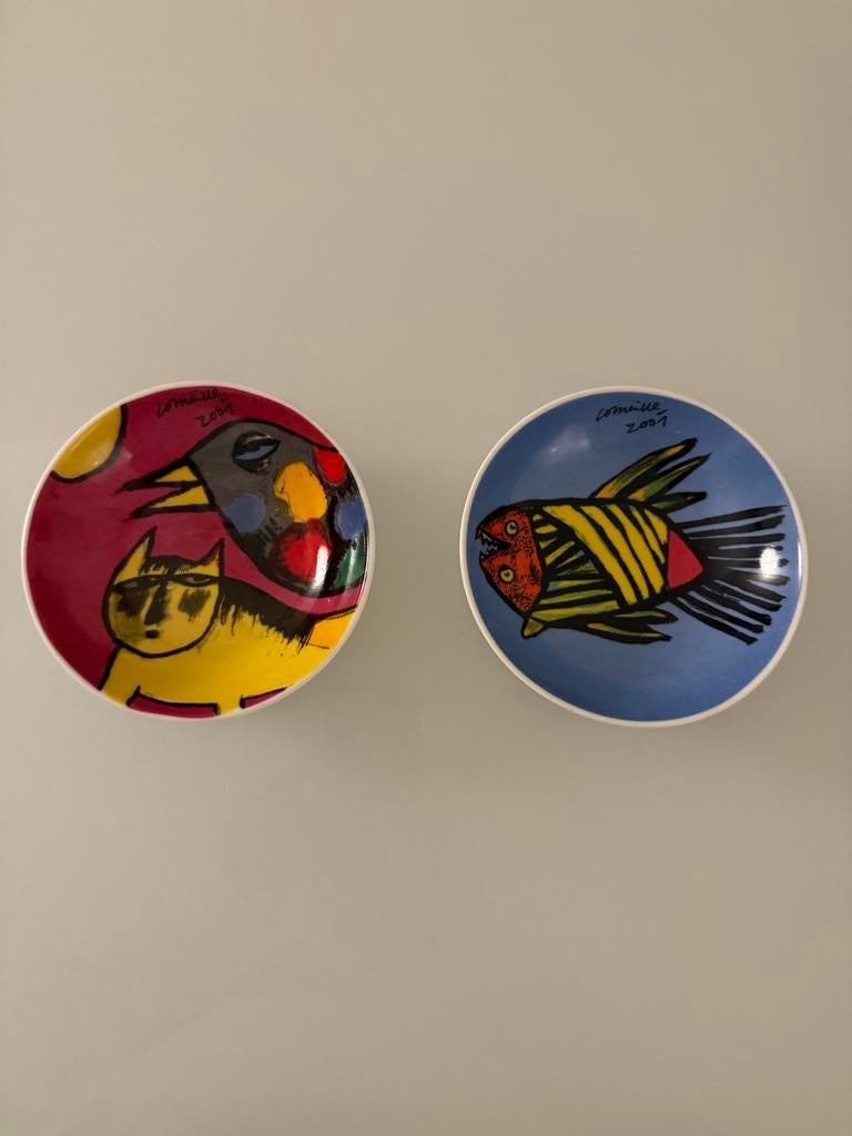 Corneille schaaltjes  2007 - Kat, vogel en vis, Ophalen of Verzenden