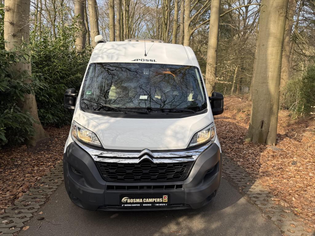 Pössl Roadcamp 540 Compact Vast Bed Airco 94000 km, Caravans en Kamperen, Campers, Buscamper of Camperbus, Ringverwarming, Koelkast