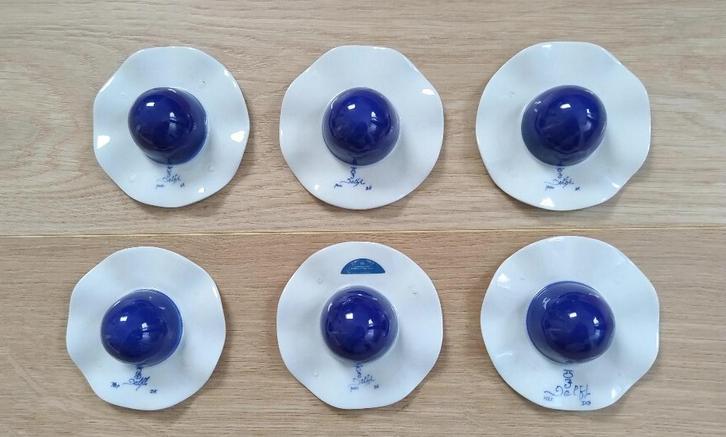 Borek Sipek eierdoppen Triade Porceleyne Fles 6 stuks, Antiek en Kunst, Kunst | Designobjecten, Ophalen of Verzenden