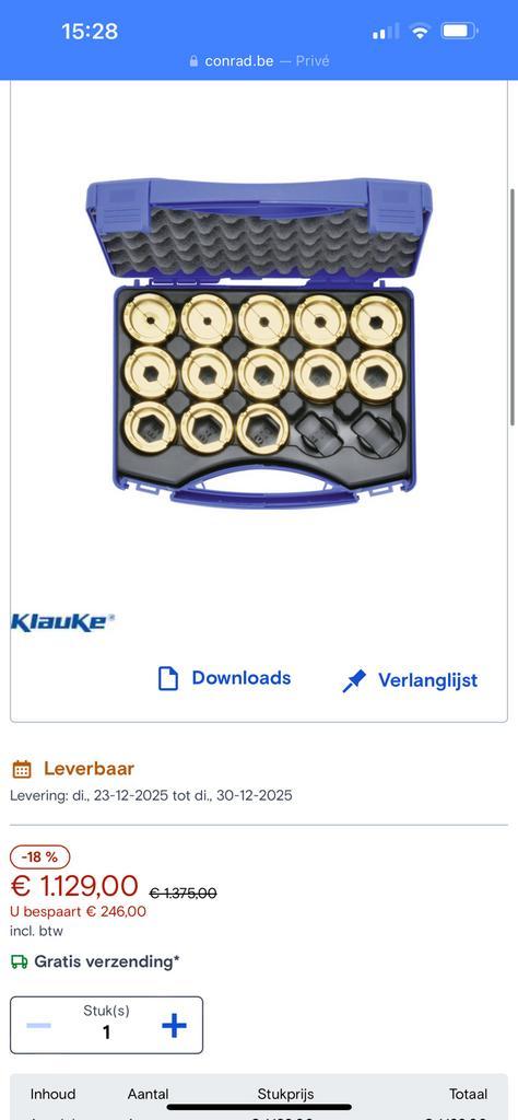 Klauke R22 en 13-dellige sets, Doe-het-zelf en Verbouw, Gereedschap | Handgereedschap, Ophalen of Verzenden