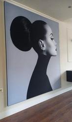 Woman White Dot Textieldoek Luxe ArtFrame wisseldoek 180x210, Overige typen, Nieuw, 125 cm of meer, Ophalen of Verzenden