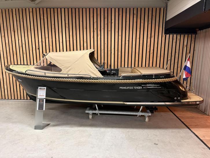 NwStaat! PRIMEUR 615 EXCLUSIVE '30PK SUZUKI' KOELKST 610 620, Watersport en Boten, Sloepen, Zo goed als nieuw, 30 tot 50 pk, 6 meter of meer