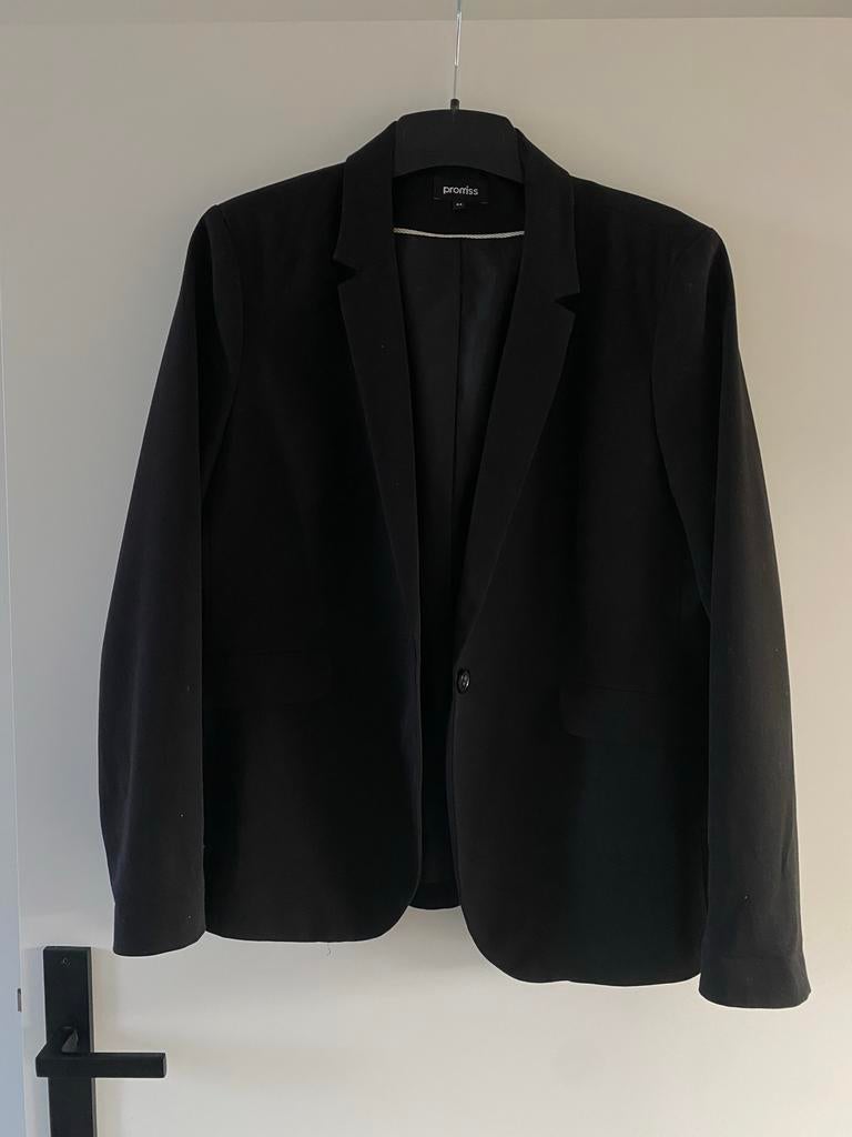 Zwart jasje Promiss maat 44, Zwart, Maat 42/44 (L), Ophalen of Verzenden, Zo goed als nieuw