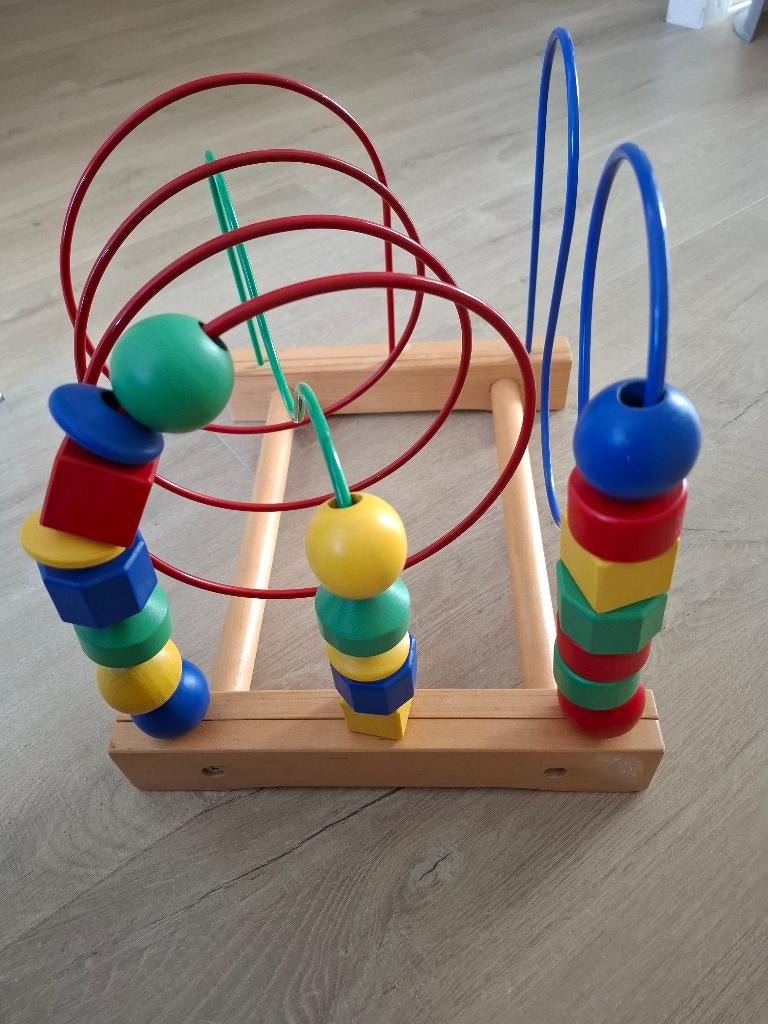 houten kralenspiraal, Kinderen en Baby's, Speelgoed | Houten speelgoed, Ophalen of Verzenden, Zo goed als nieuw, Overige typen
