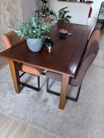 Mooie grote kersenhouten eettafel, Ophalen, Gebruikt, 50 tot 100 cm, Vijf personen of meer