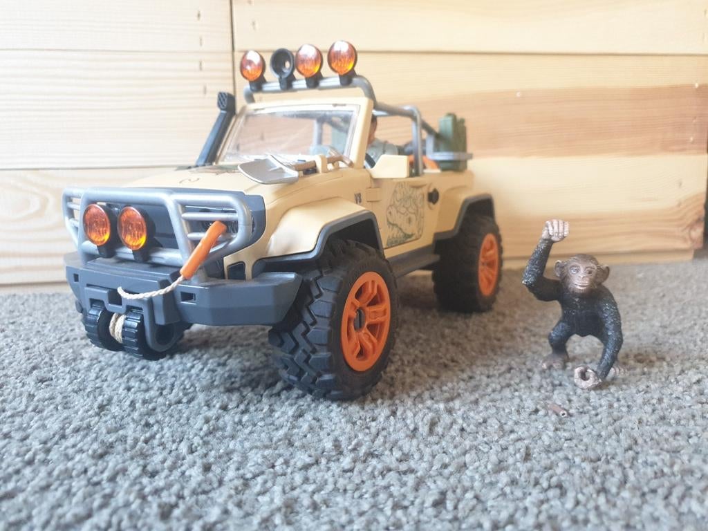 Schleich wild life Ranger Jeep 4x4 - 42410, Ophalen of Verzenden, Gebruikt, Jongen of Meisje