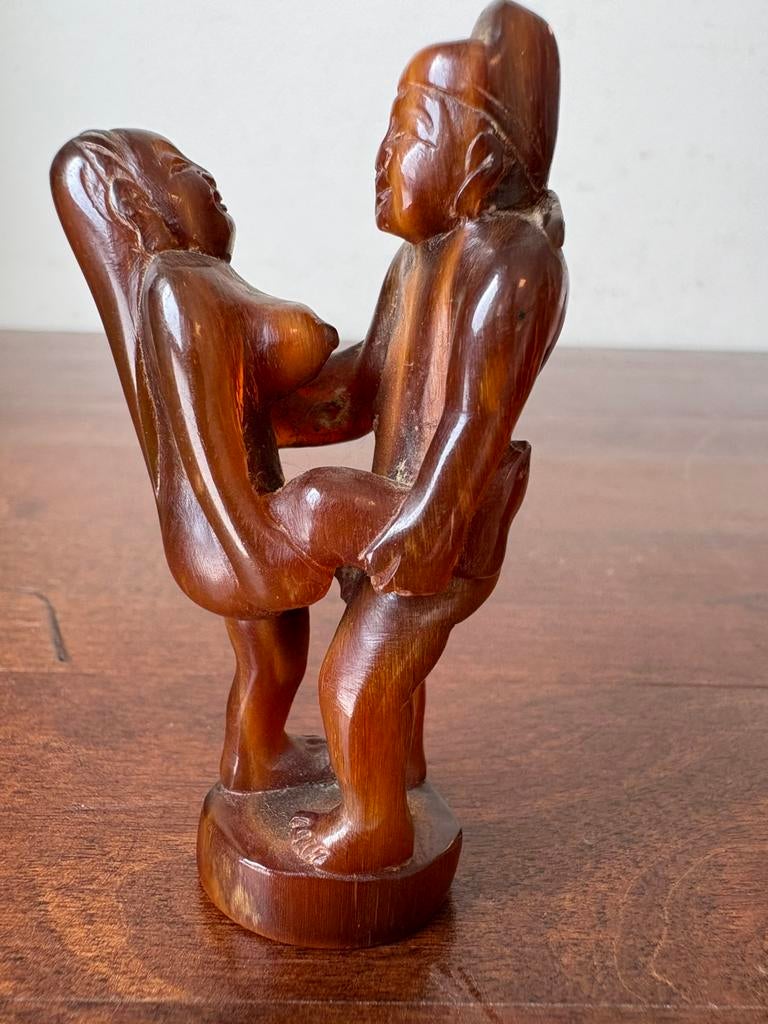 Beeldje erotische voorstelling Kamasutra man vrouw naakt, Ophalen of Verzenden, Gebruikt, Mens