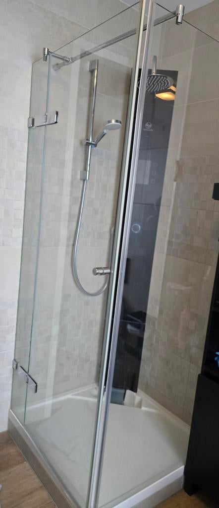 Douchecabine met stevig glas (90x90 cm), Doe-het-zelf en Verbouw, Sanitair, Ophalen