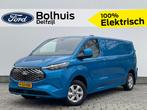 Ford E-Transit Custom 340 L2H1 Limited 65 kWh | Trekhaak | W, Gebruikt, Zwart, Blauw, 2 stoelen