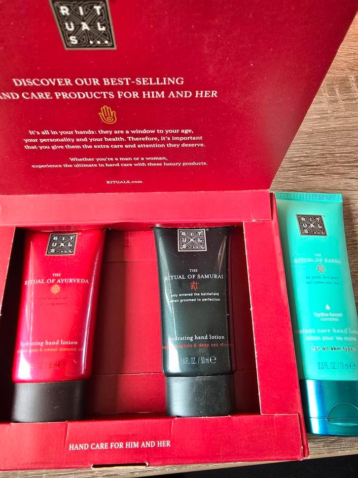 Rituals Hand Care Set - Ayurveda, Samurai, Karma, Sieraden, Tassen en Uiterlijk, Uiterlijk | Lichaamsverzorging, Nieuw, Bodylotion, Crème of Olie