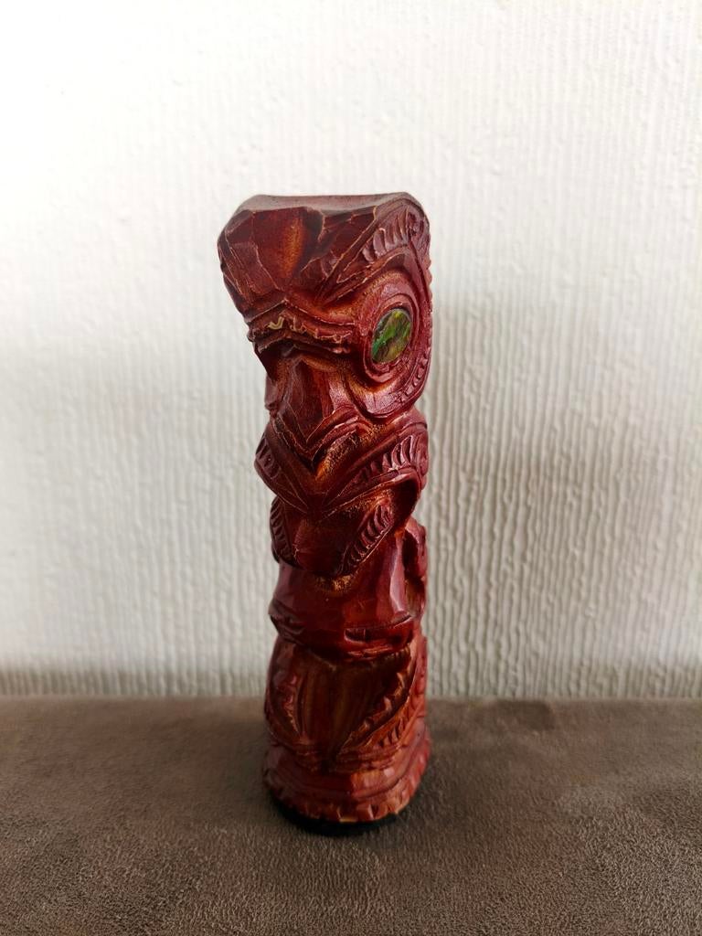 Maori Teko Teko beeldje (14 cm), Antiek en Kunst, Ophalen of Verzenden