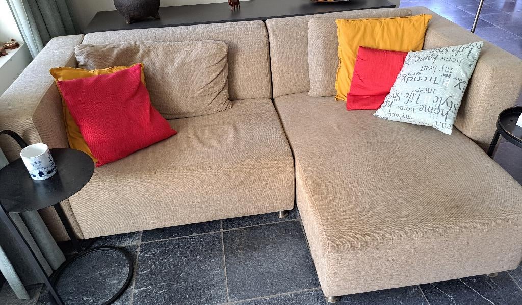 Lounge bank, Huis en Inrichting, Ophalen, Gebruikt, 125 tot 150 cm, Hoekbank