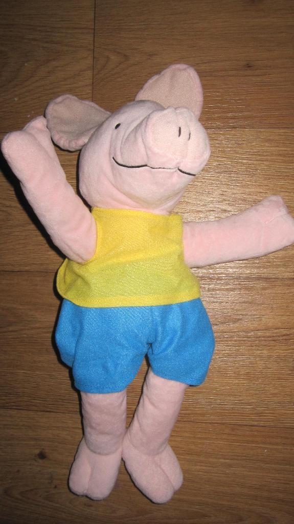 Varken handpop van kikker en zijn vriendjes, Kinderen en Baby's, Speelgoed | Knuffels en Pluche, Ophalen of Verzenden, Zo goed als nieuw