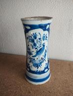 Antieke Delftse aardewerken vaas met vogels 17e / 18e eeuws, Antiek en Kunst, Verzenden