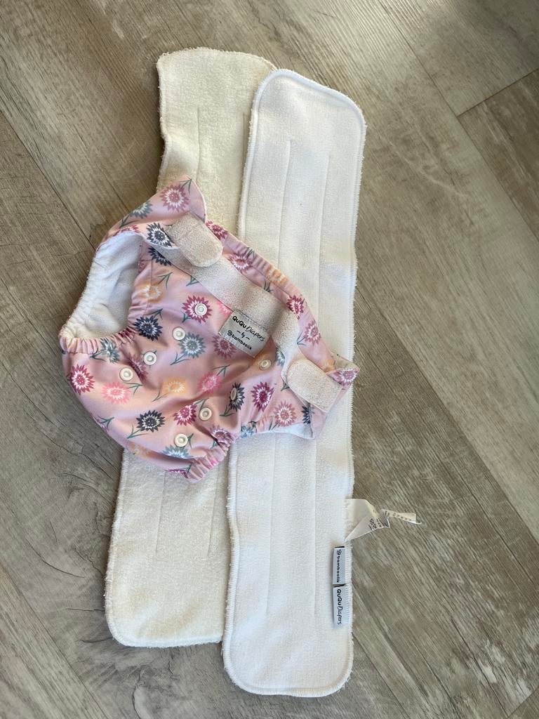 Bamboolik Wasbare Luier Maat 2 (4-16 kg) met 2 Inleggers, Ophalen of Verzenden, Gebruikt, Jongetje of Meisje