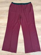 PlusBasic Bordeauxrode Wide Leg Travelstof Broek Maat 54, Kleding | Dames, Broeken en Pantalons, Maat 46/48 (XL) of groter, Ophalen of Verzenden