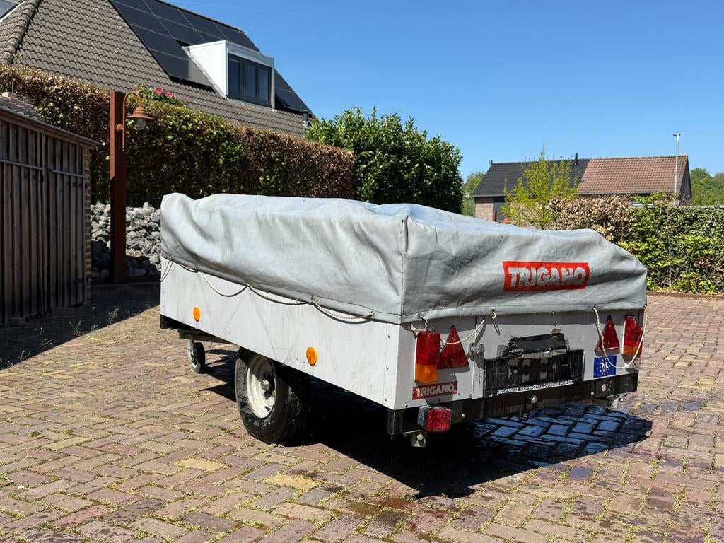 Complete Trigano Vouwcaravan voor 4 personen met luifel, Caravans en Kamperen, Vouwwagens, Ophalen, Tot en met 4, Aanwezig, Trigano