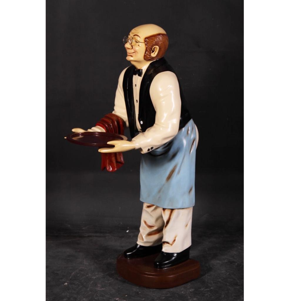 Waiter Old Man – Ober beeld Hoogte 95 cm, Verzamelen, Beelden en Beeldjes, Ophalen, Nieuw, Overige typen