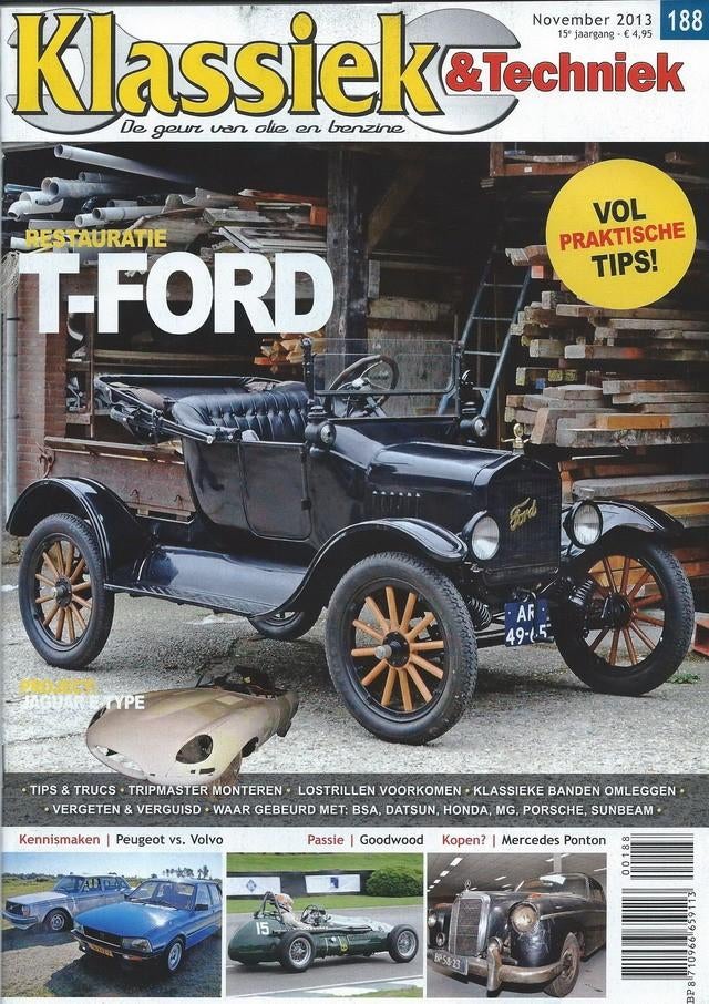Klassiek & Techniek 188 2013 : Peugeot 505 TI - Volvo 244 DL, Ophalen of Verzenden, Gelezen, Algemeen