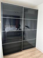 Panelen Farvik + aluminium frame schuifdeur Pax zwart glas, Huis en Inrichting, Kasten | Kledingkasten, Ophalen, Gebruikt, 100 tot 150 cm