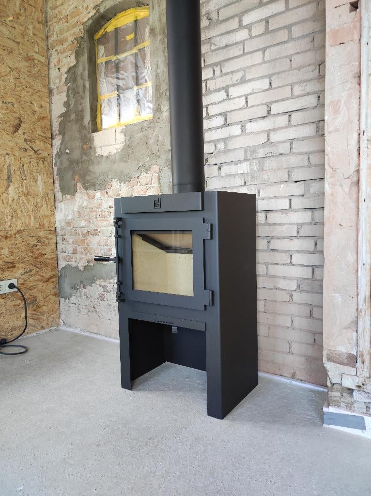 Dik Geurts Jannik Medium High Houtkachel Opgeknapt als nieuw, Ophalen, Houtkachel, Zo goed als nieuw, Vrijstaand