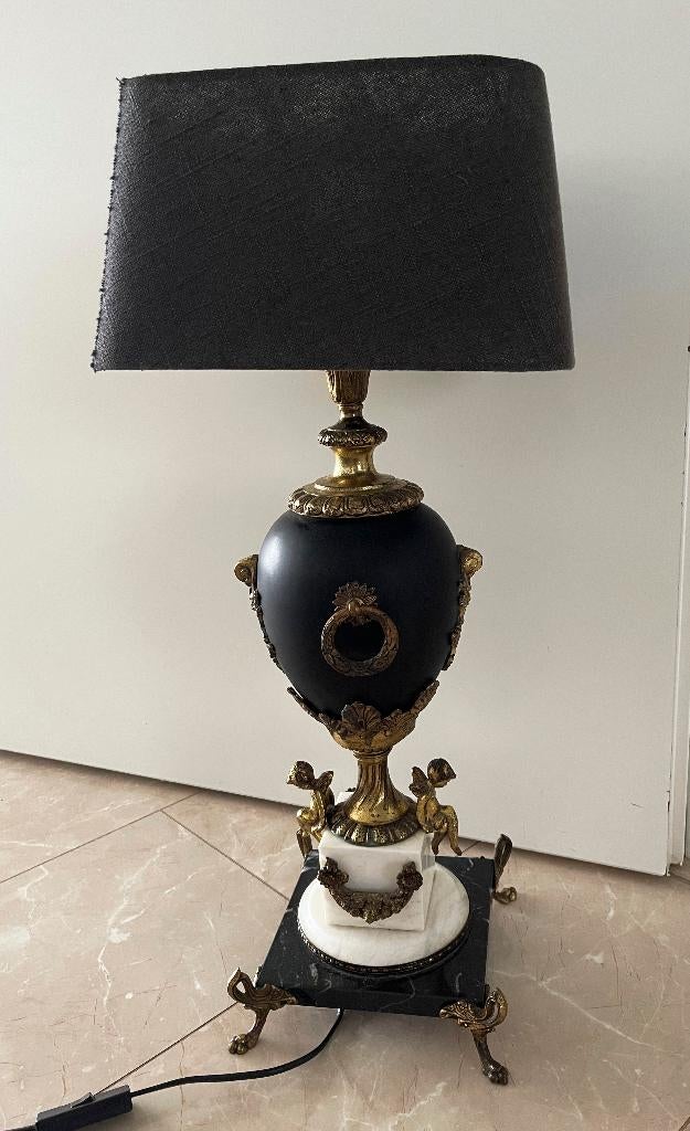 Franse marmeren tafellamp (jaren 1930) KOOPJE, Tafellamp, N, Ophalen of Verzenden, Zo goed als nieuw