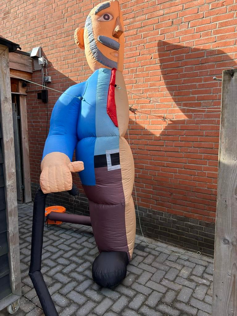 Halve Abraham te huur opblaasfiguur, Ophalen, Zo goed als nieuw, Abraham of Sarah