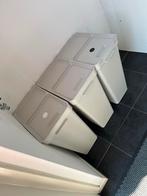 Drie witte prullenbakken ikea sorteren, Ophalen, Kunststof, Gebruikt, 50 tot 75 cm