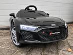 Audi R8 12v zwart Afstands / Bluetooth - Leder - Rubberban, Ophalen of Verzenden, Nieuw