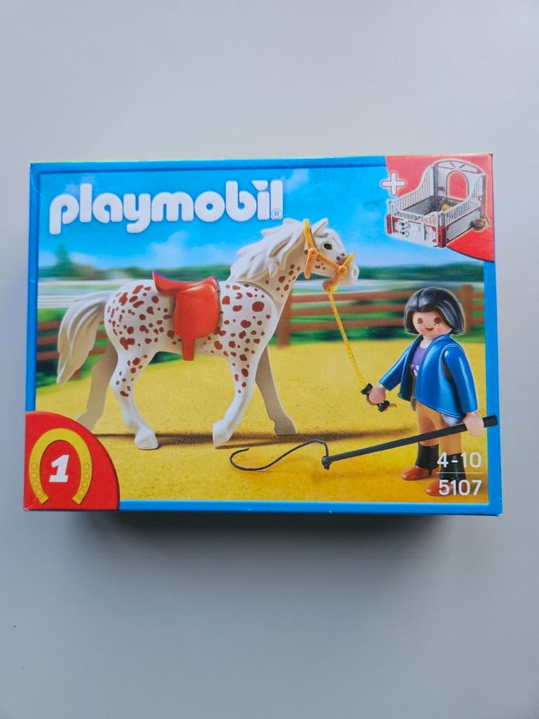 Playmobil 5107 Paard met Ruiter - Complete Set, Kinderen en Baby's, Speelgoed | Playmobil, Ophalen of Verzenden, Nieuw, Complete set