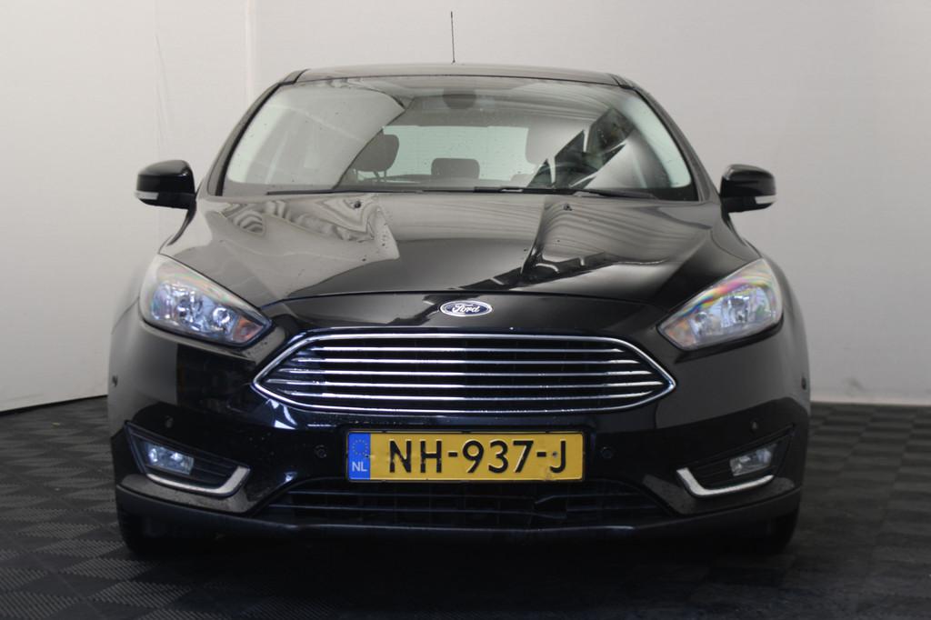 Ford Focus 1.0 Titanium, Stof, Gebruikt, Zwart, Origineel Nederlands