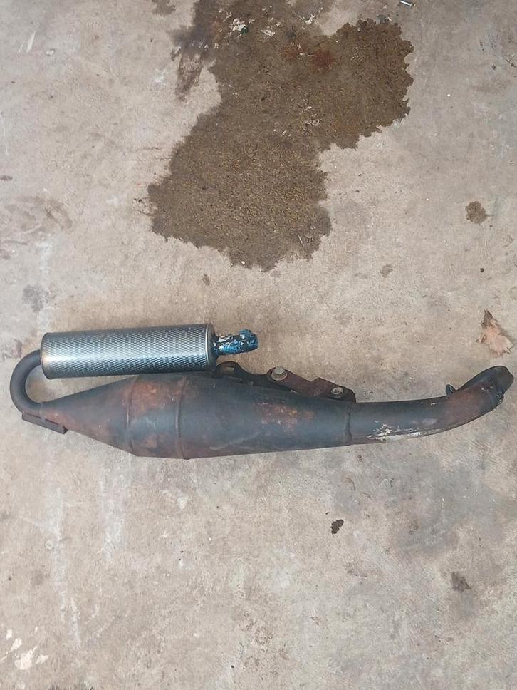 Minibike terugloop uitlaat, Fietsen en Brommers, Brommeronderdelen | Algemeen, Blok, Ophalen of Verzenden