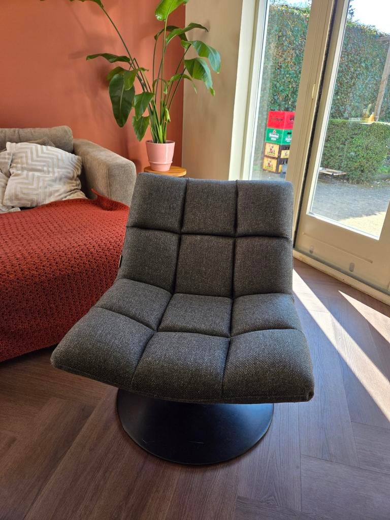 Fauteuil Dutch Bone grijs, Ophalen, Zo goed als nieuw, 75 tot 100 cm, 50 tot 75 cm