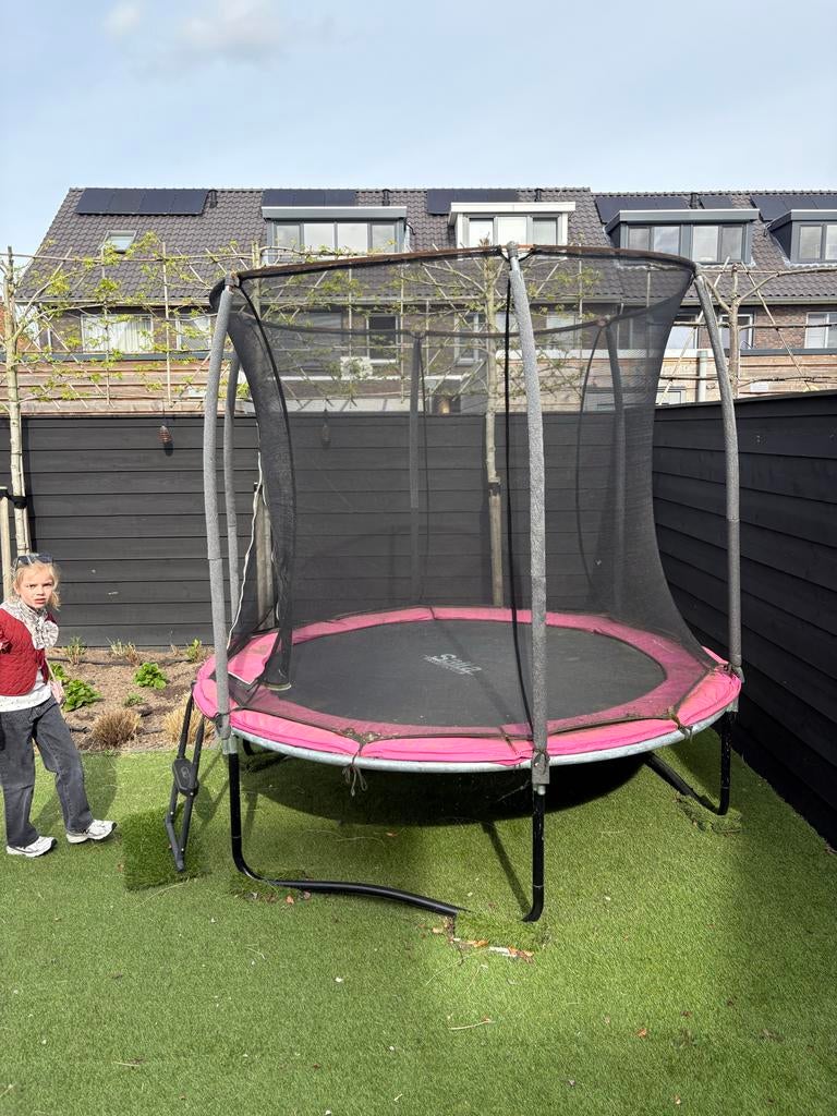 Salta Trampoline met veiligheidsnet - Gebruikt, Ophalen, Gebruikt