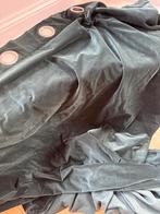 Donkergroene velvet/velours gordijnen met ringen van IKEA, Huis en Inrichting, Stoffering | Gordijnen en Lamellen, Ophalen, Gebruikt