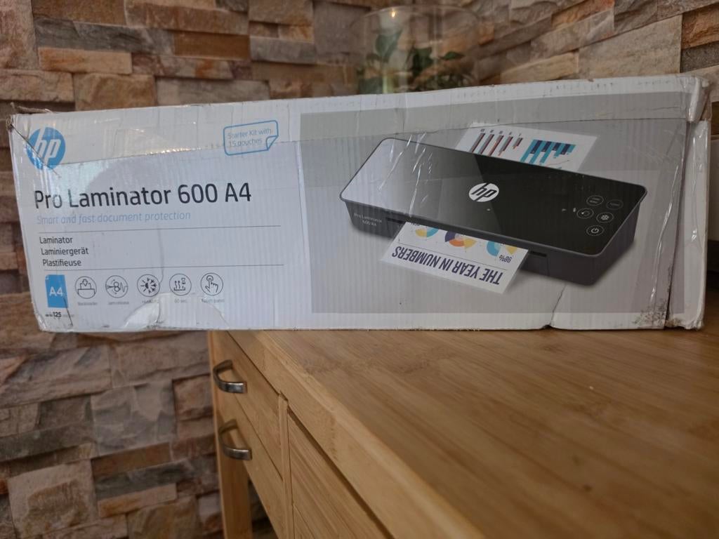 HP Pro Laminator 600 A4 - Smart en snelle documentbeschermin, Ophalen of Verzenden, Nieuw, HP