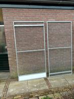 Volière schermen 2 stuks, Dieren en Toebehoren, Vogels | Hokken en Kooien, Ophalen, Zo goed als nieuw, Aluminium, Volière