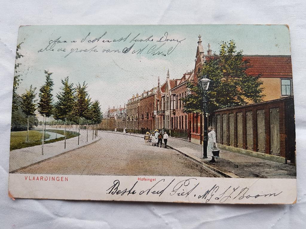 Ansichtkaart Vlaardingen Hofsingel 1905, Verzamelen, Ansichtkaarten | Nederland, Verzenden, Voor 1920, Zuid-Holland